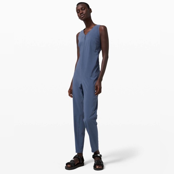 Lululemon Lab Women’s Vindur One Piece Jumpsuit Size 4 Blue - Picture 1 of 7